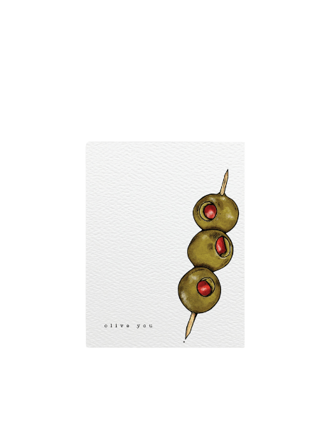 Olive You - Greeting Card