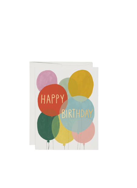 Happy Birthday Balloons Greeting Card