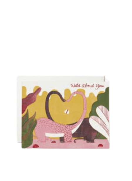 Wild About You (Dino Love) Greeting Card