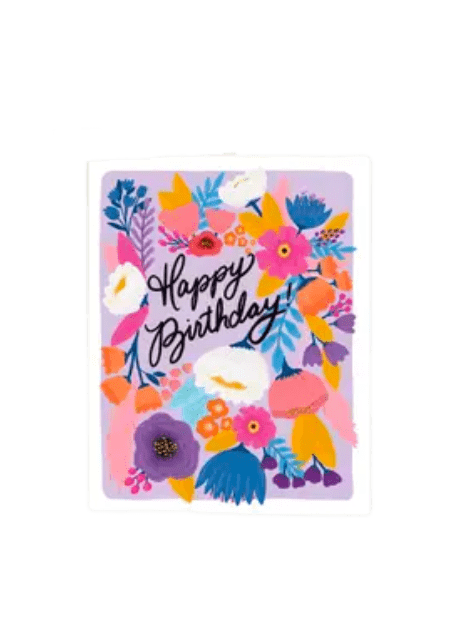 Happy Birthday Florals Greeting Card