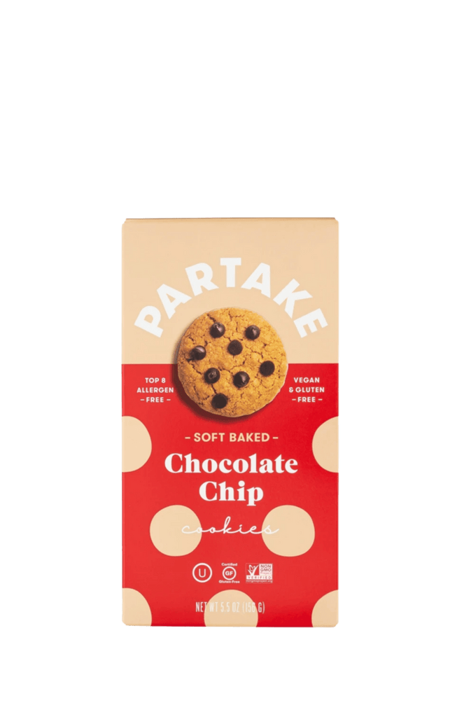 Partake Snacks Soft Baked Chocolate Chip Cookie
